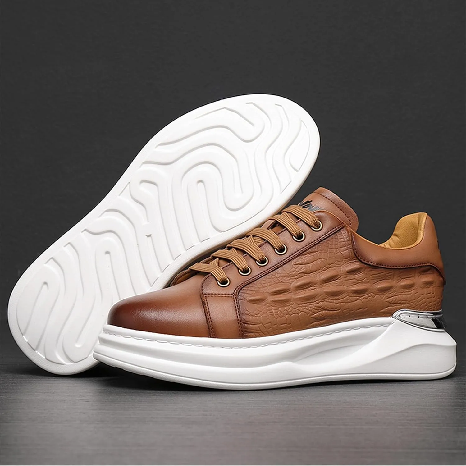 Welford Men's Sneakers, Casual Walking Shoes, Fashion Sneakers, Business Oxford Slip On