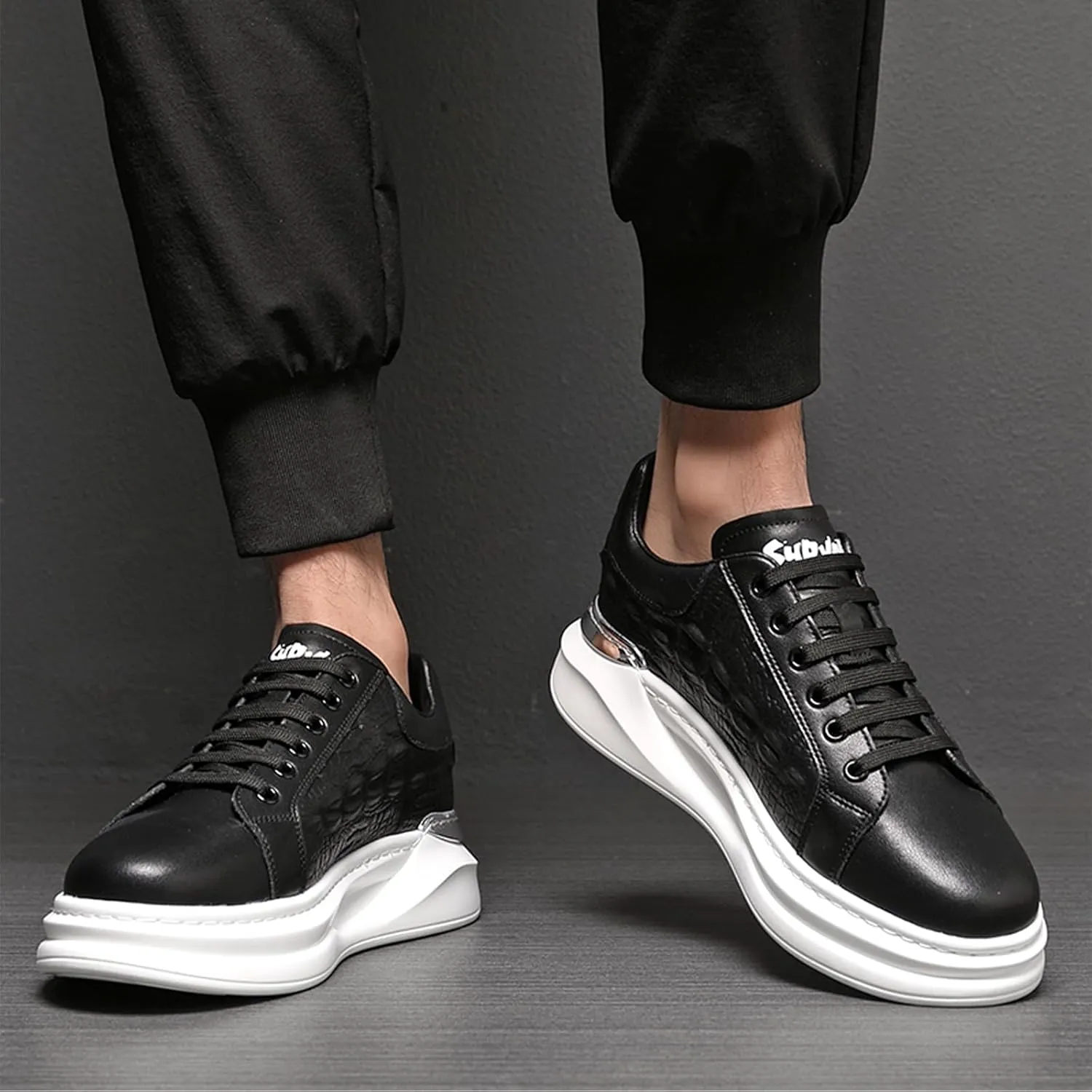Welford Men's Sneakers, Casual Walking Shoes, Fashion Sneakers, Business Oxford Slip On
