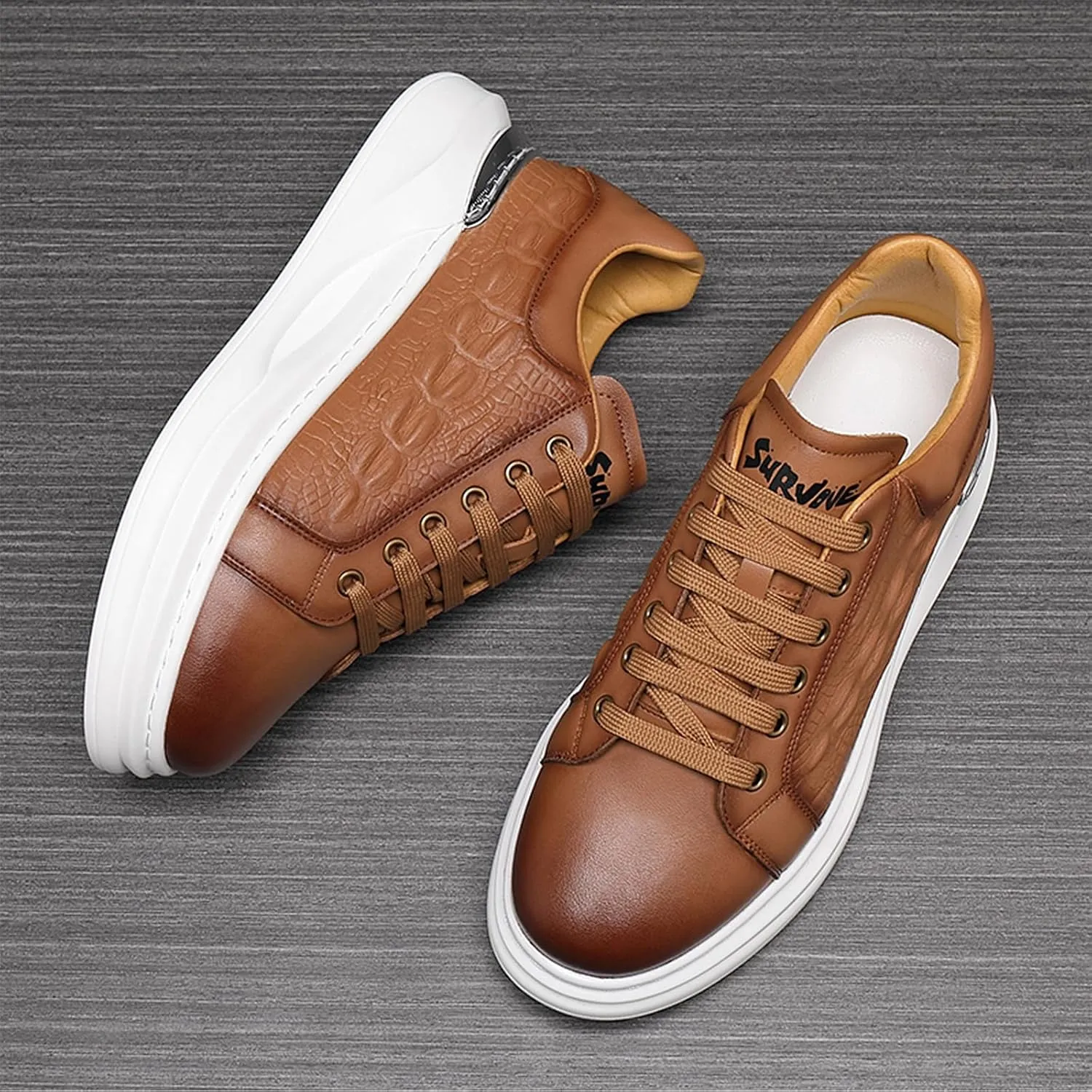 Welford Men's Sneakers, Casual Walking Shoes, Fashion Sneakers, Business Oxford Slip On