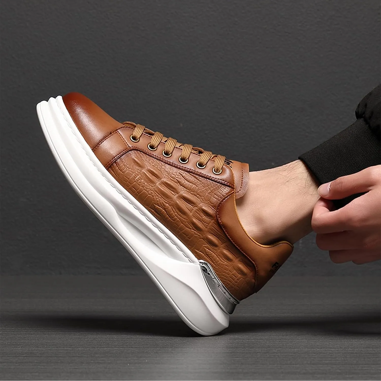 Welford Men's Sneakers, Casual Walking Shoes, Fashion Sneakers, Business Oxford Slip On