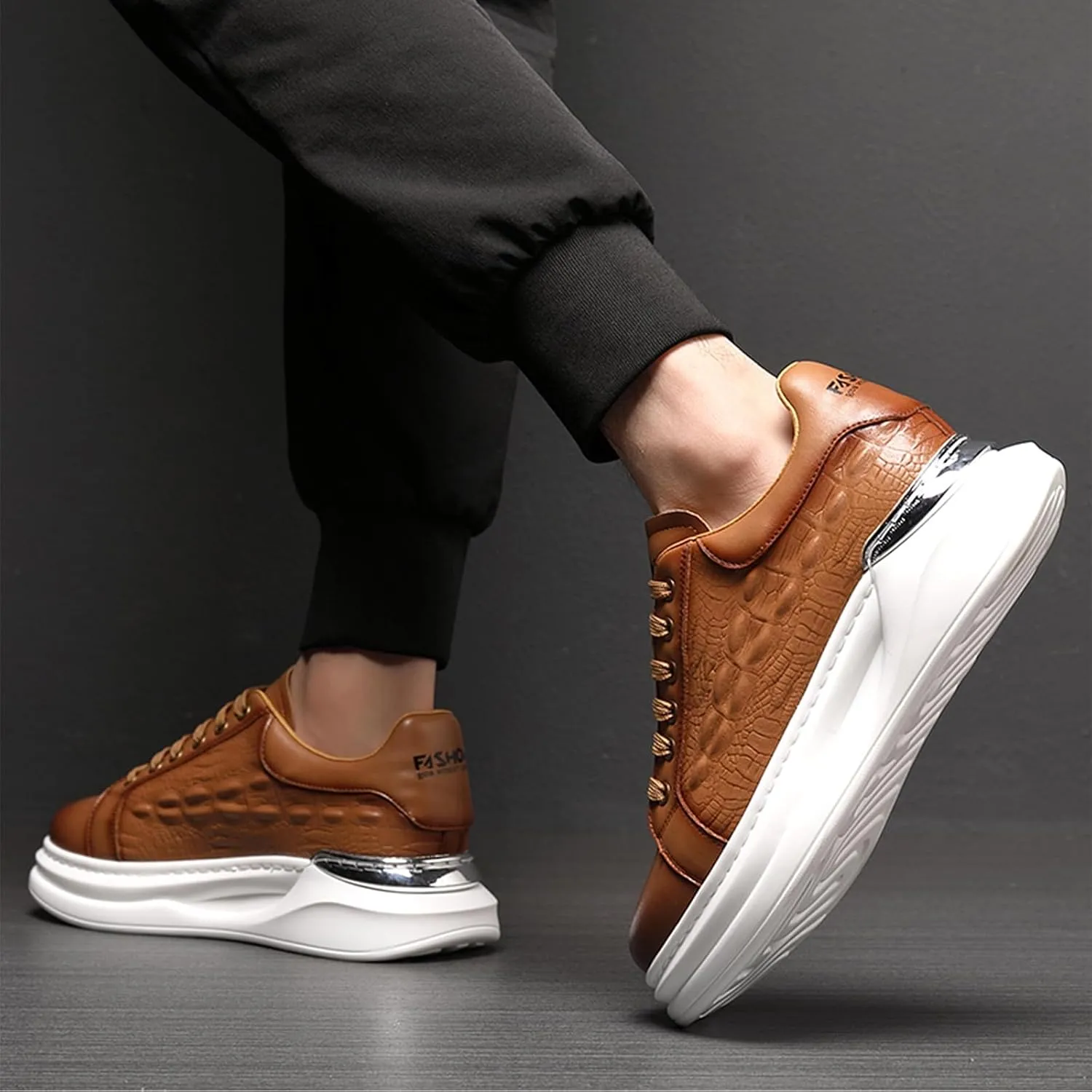 Welford Men's Sneakers, Casual Walking Shoes, Fashion Sneakers, Business Oxford Slip On