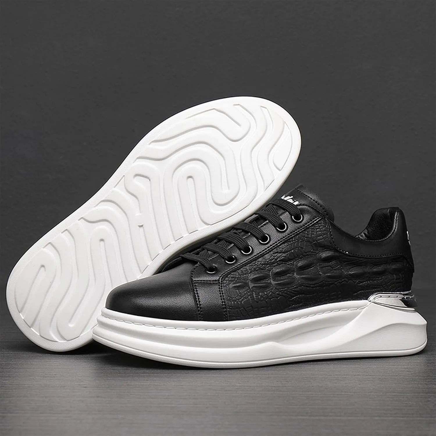 Welford Men's Sneakers, Casual Walking Shoes, Fashion Sneakers, Business Oxford Slip On