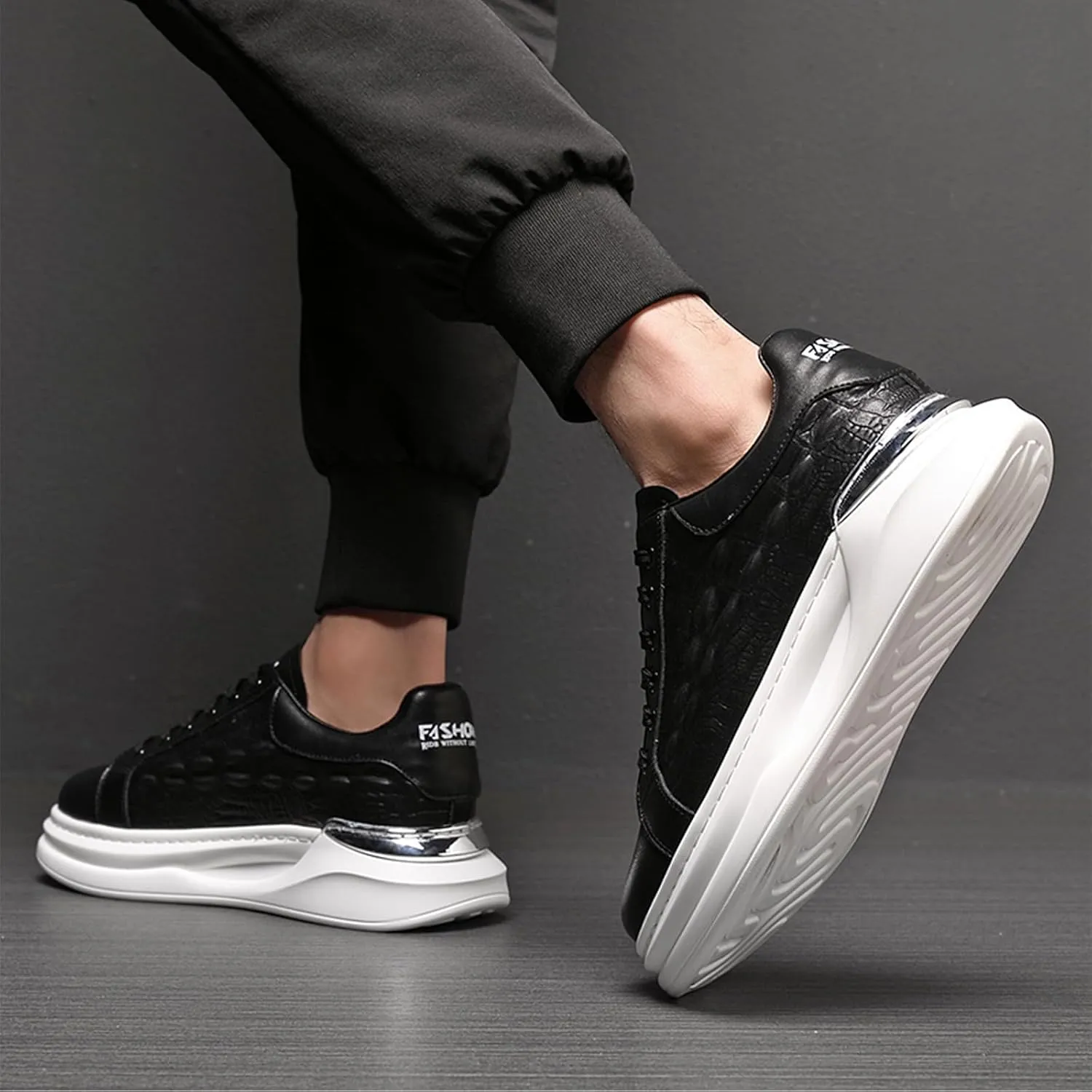 Welford Men's Sneakers, Casual Walking Shoes, Fashion Sneakers, Business Oxford Slip On