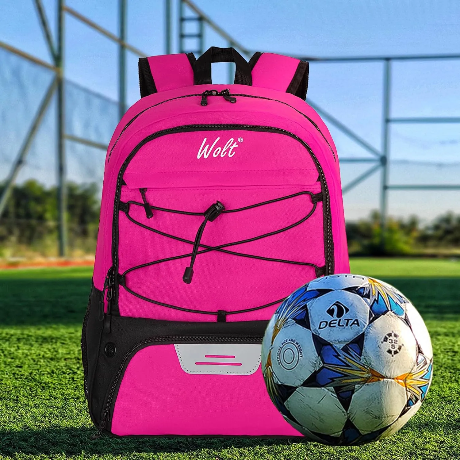 WOLT Youth Soccer Bag, Soccer Backpack, Basketball Backpack with Cleat Shoe and Ball Compartments Volleyball Backpack
