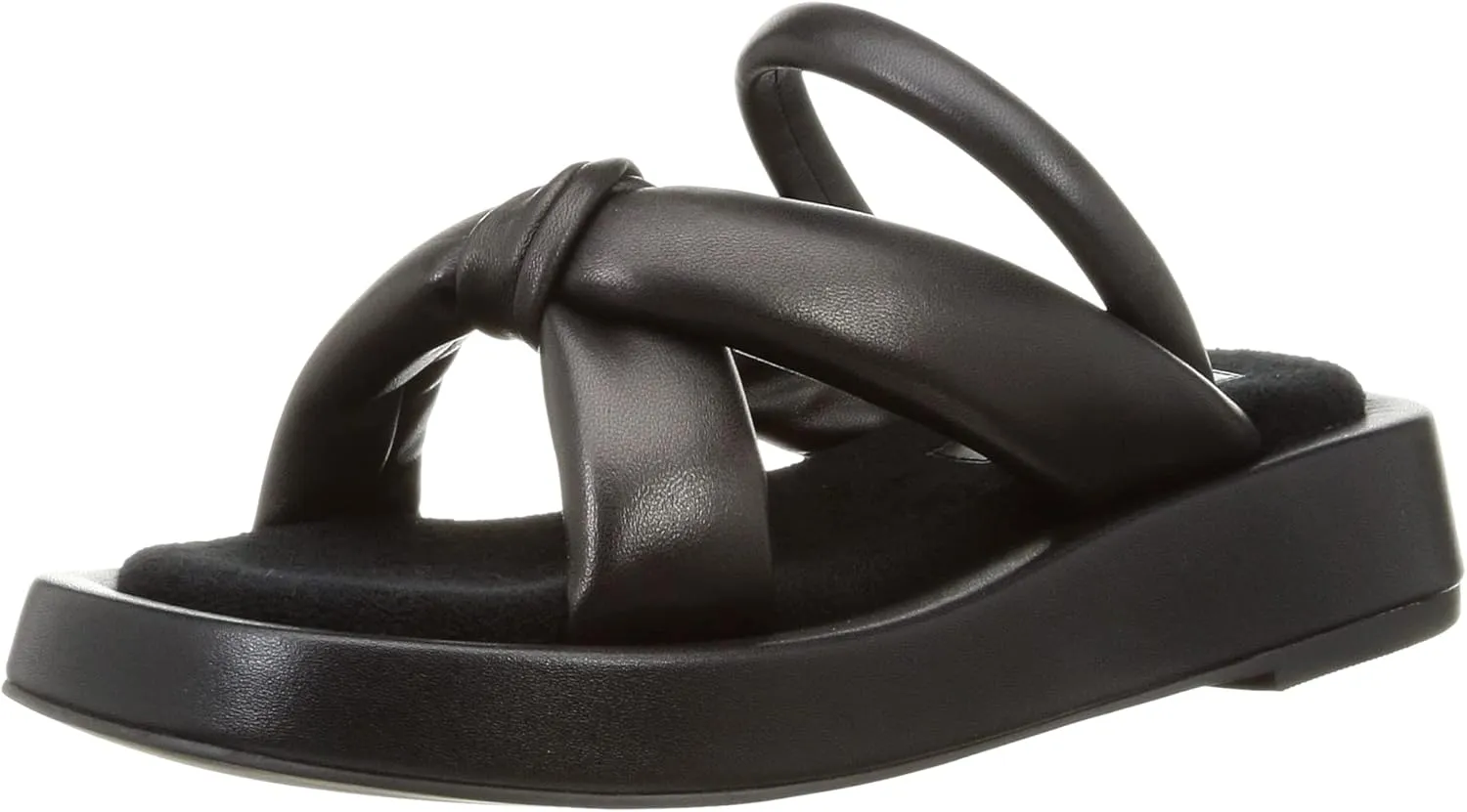 Women T-Bar Sandal, Black