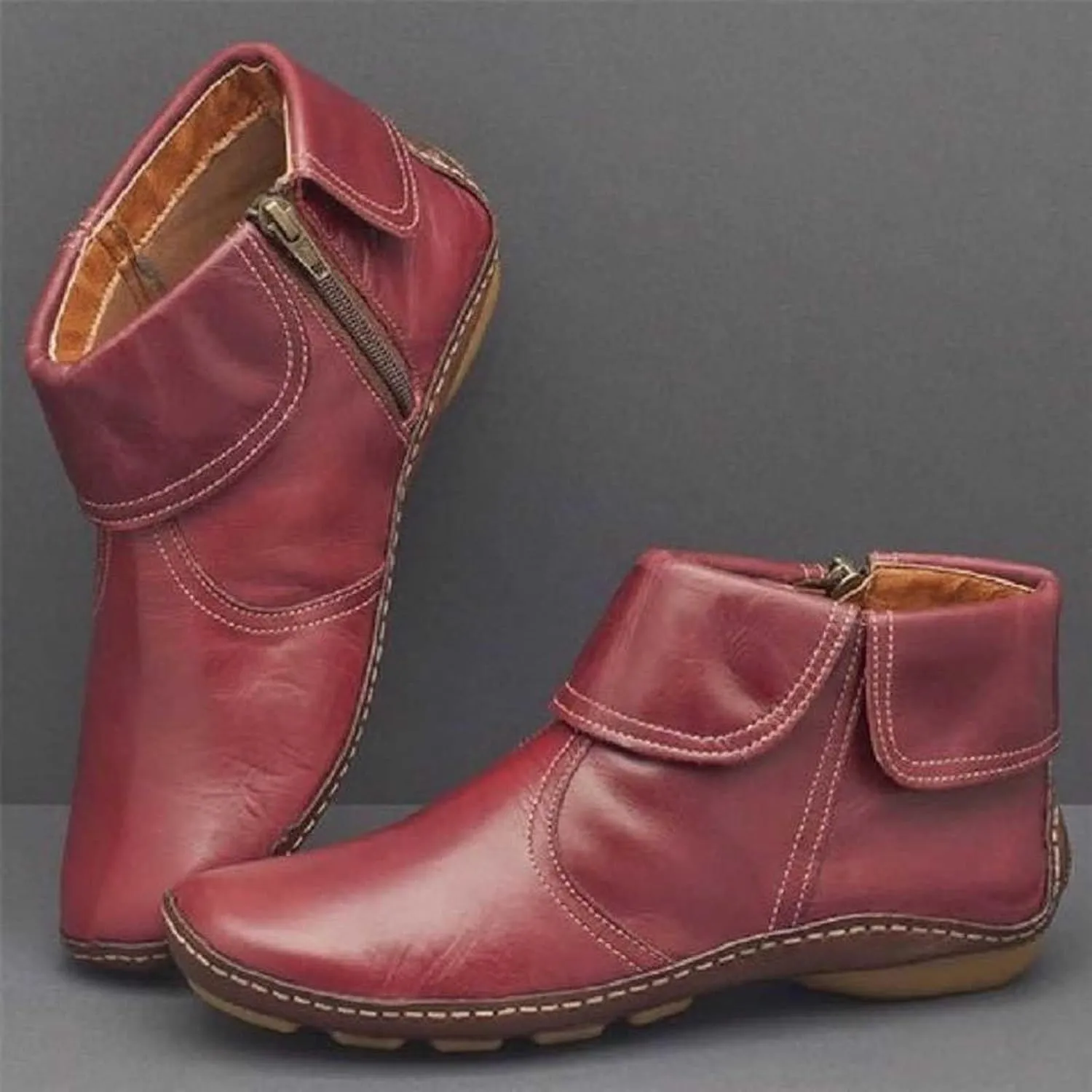 Womens Boots Ankle Ankle Rain Boots Pointed Toe Booties for Women Women Dress Low Heel Womens Western Leather Booties and Ankle Boots Womens Black Ankle Mid Calf Boots Low Heel