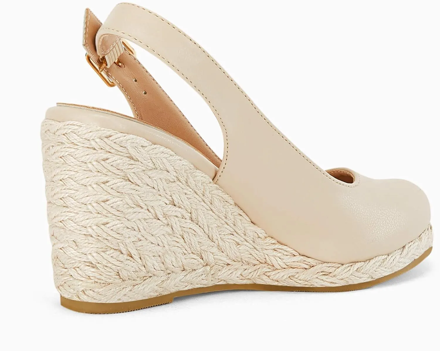 Womens Espadrilles Wedge Sandals Closed Toe Slingback Wedges Pumps Platform Heeled Sandal