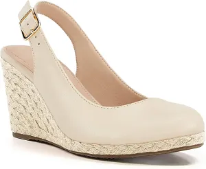 Womens Espadrilles Wedge Sandals Closed Toe Slingback Wedges Pumps Platform Heeled Sandal