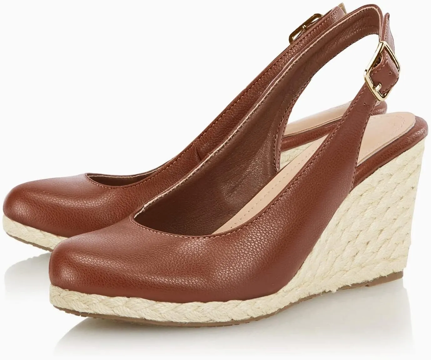 Womens Espadrilles Wedge Sandals Closed Toe Slingback Wedges Pumps Platform Heeled Sandal