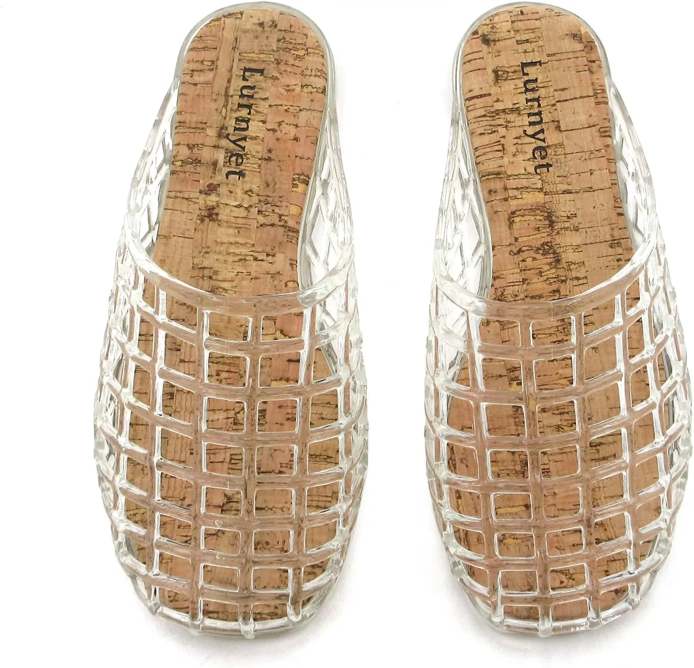 Women's Glitter Jelly Comfort Cushion Slide Flat Sandals with Cork Footbed: Stylish Design, Non-Slip Rubber Sole, Latex Insole for Comfort, Perfect for Parties, Gatherings, Casual Wear, Vacations, and Beach Days