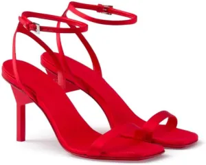Women's Open Toe High Heel Sandals Slingback Strappy Heels Satin Stiletto Pumps Sexy Dress Shoes for Party Wedding Prom