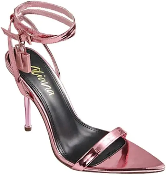 Womens Pointy Toe Stiletto High Heel Sandals