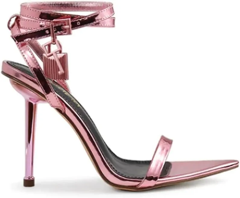 Womens Pointy Toe Stiletto High Heel Sandals