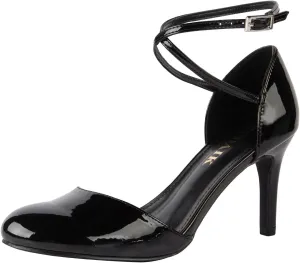 Women's Pumps Round Toe Ankle Strap Stiletto Heels Wedding Party Dressy Shoes
