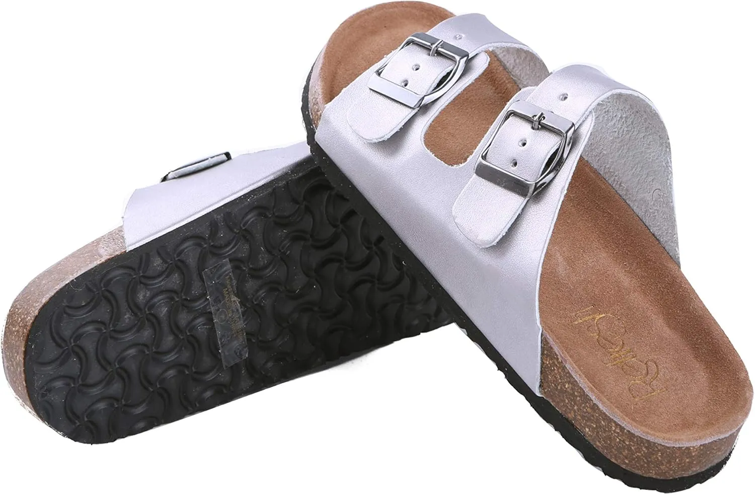 Womens Slippers Slip On Flip Flops T-Strap Cork Sole Casual Flat Slides Sandals