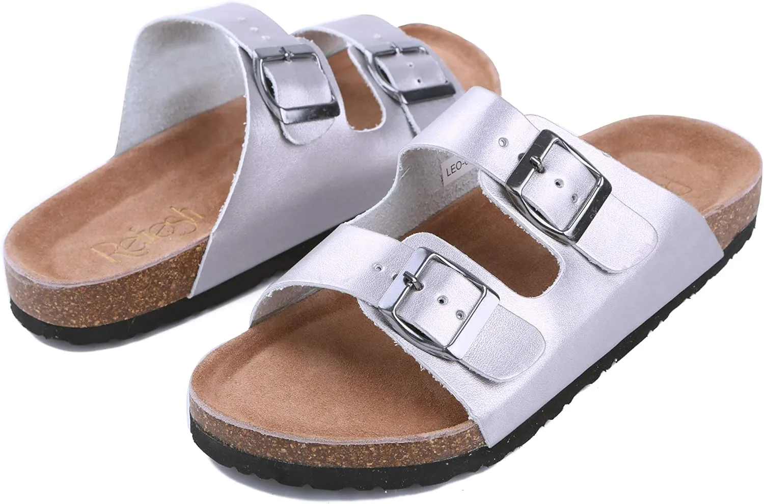 Womens Slippers Slip On Flip Flops T-Strap Cork Sole Casual Flat Slides Sandals