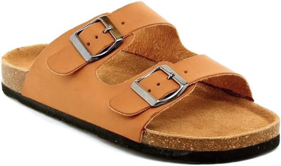 Womens Slippers Slip On Flip Flops T-Strap Cork Sole Casual Flat Slides Sandals