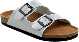 Womens Slippers Slip On Flip Flops T-Strap Cork Sole Casual Flat Slides Sandals