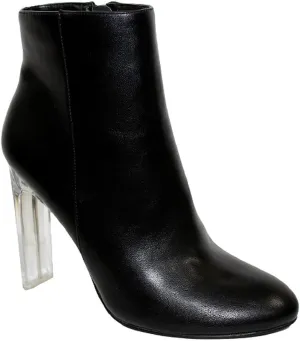 X2B Women's Round Toe Chunky High Heels Ankle Boots