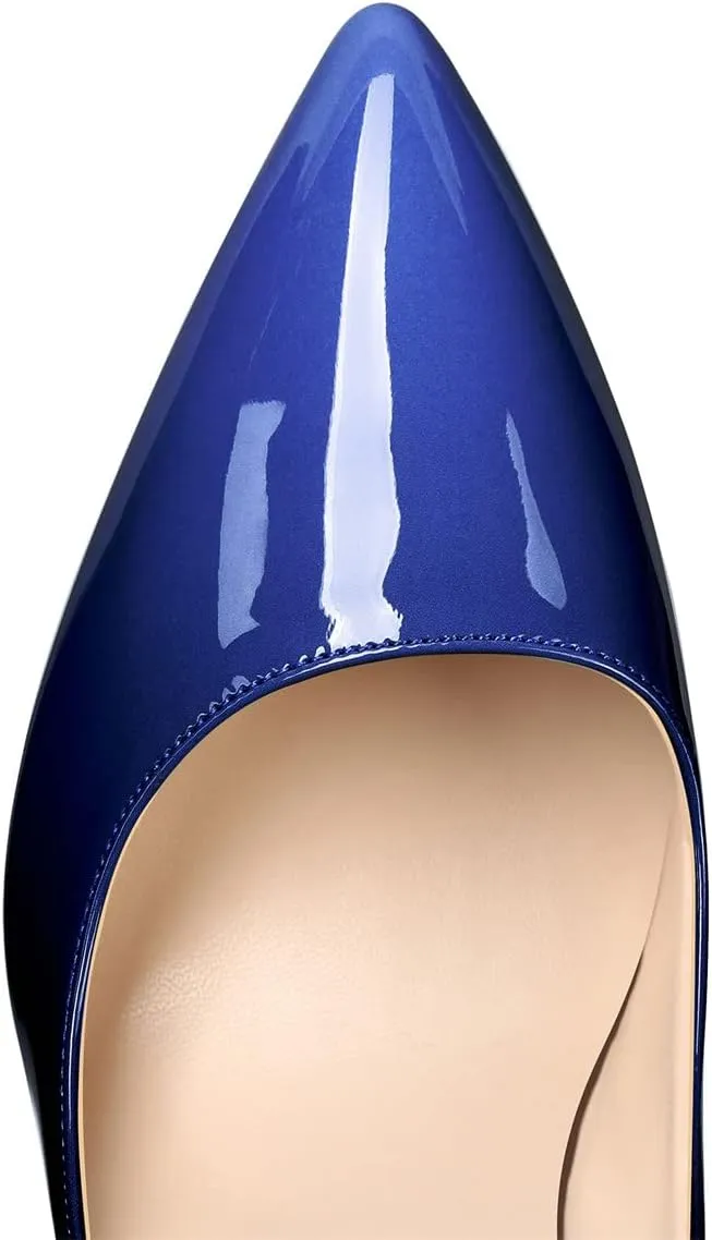 XINIUNIU High Heels for Women Pumps Gradient Patent Leather 4.7 inches/12CM Formal Sexy Fashion Stiletto Dress Wedding Shoes Pointed Toe