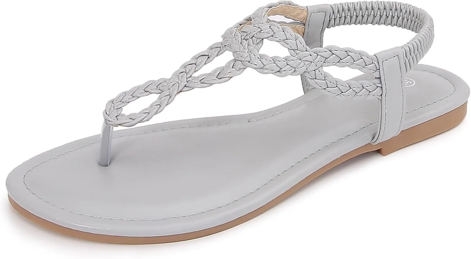 zeetoo Women's Flat Sandals Summer T-StrapThong Bohemian Casual Comfortable Dressy Sandals for Women